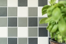 Handmuster Mosaikfliese RUTSCHEMMEND RUTSCHSICHER schwarz weiß grau metall MOS14-2213-R10_m
