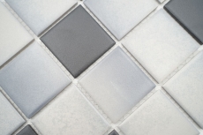 Piastrella di mosaico dipinta a mano in ceramica GREY MIX SLIPPROOF SLIPPROOF MOS16-2211-R10_m