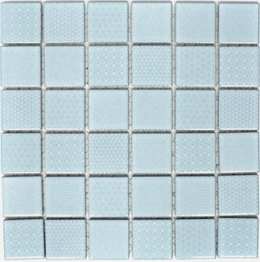 Mosaikfliesen TÜRKIS AQUABLAU HELL BAD Pool Fliesenspiegel Küche Wand MOS16-0402_f | 10 Mosaikmatten