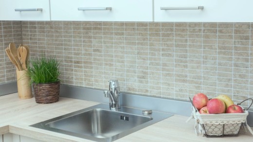 Mosaik Fliese Keramik beige Stäbchen Steinoptik beige Fliesenspiegel Küche MOS24-STSO67_f | 10 Mosaikmatten
