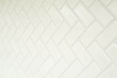 Mosaik Fliese Keramik Fischgrät weiß matt Badewannenverkleidung MOS24-CHB05WM_f