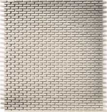 Mosaik Fliese ECO GLAS Brick Enamel cream matt MOS140-B23C_f | 10 Mosaikmatten