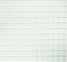 Mosaikfliese Transluzent weiß mit grünstich Glasmosaik Crystal BAD WC Küche MOS60-0102_f | 10 Mosaikmatten
