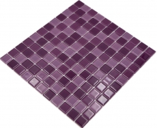 Mosaikfliese Transluzent lila Glasmosaik Crystal lila BAD WC Küche WAND MOS62-1104_f | 10 Mosaikmatten