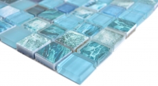 Motif manuel carré Crystal mix greenblue/ocean Carreau de mosaïque murale Cuisine Douche Salle de bains