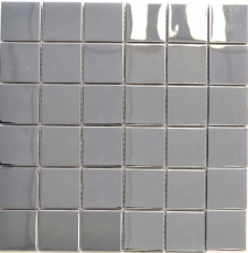 Mosaik Rückwand Edelstahl silber silber Stahl glänzend MOS129-0248_f
