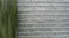 Mosaik Rückwand Transluzent Verbund Glasmosaik Crystal Chic silber MOS86-8CSV_f