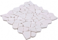 Mosaik Fliese Marmor Naturstein Bruch Ciot weiß MOS44-0102_f