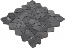 Mosaïque Marbre Pierre naturelle gris anthracite Bruch Ciot Neromarquina MOS44-30-120_f