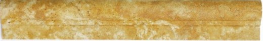 Borde Bordüre Travertin Naturstein gelb Profil Ogee1 Gold Antique Travertin MOSProf-51348_f