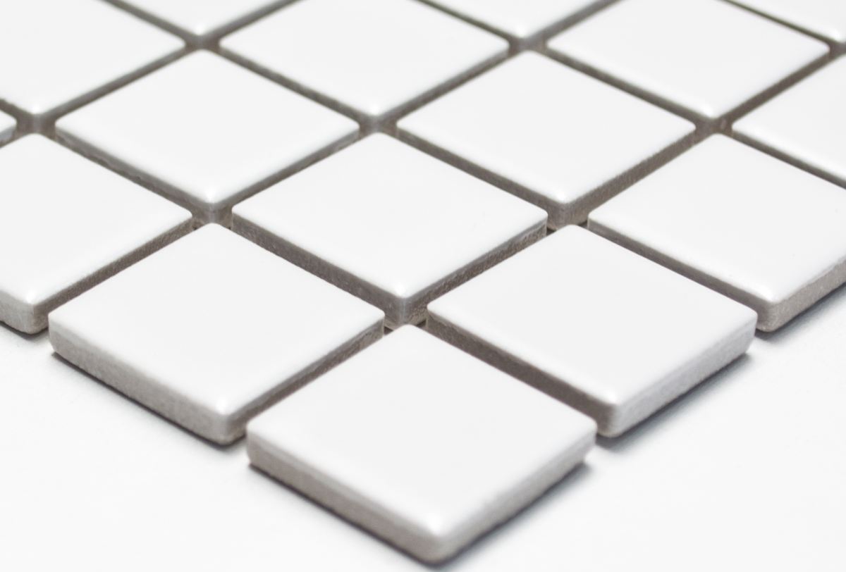 Keramik Mosaik Fliesen Weiß - 295x295mm Matte Für Wand & Boden
