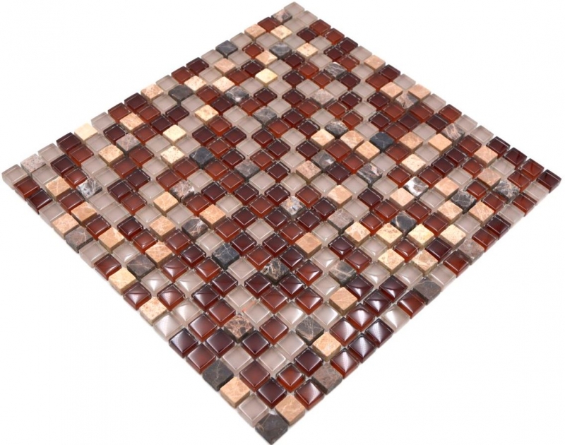 Mosaic tile kitchen splashback translucent brown glass mosaic crystal stone brown BATH WC kitchen WALL MOS92-1304_f
