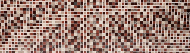 Mosaikfliese Küchenrückwand Transluzent braun Glasmosaik Crystal Stein braun BAD WC Küche WAND MOS92-1304_f