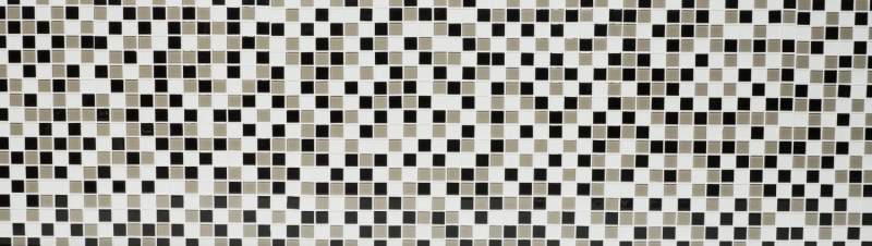 Piastrelle di mosaico per cucina autoadesive marrone nero bianco mosaico di vetro marrone nero bianco MOS200-4CM30_f