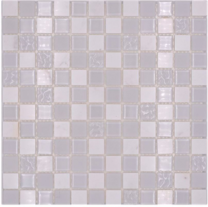 Mosaic tiles kitchen splashback self-adhesive stone white glass mosaic stone white MOS200-4M332_f
