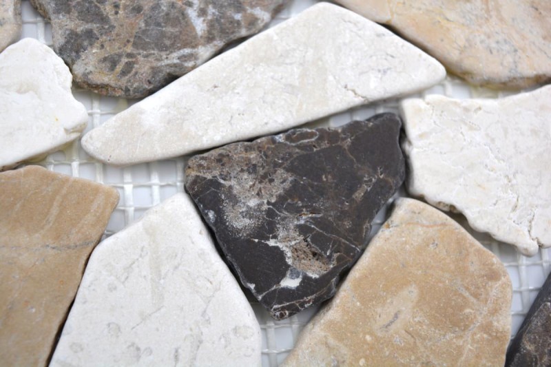 Marmor Bordüre Bordüre Ciot Castanao Biancone MOSBOR-CB15_f