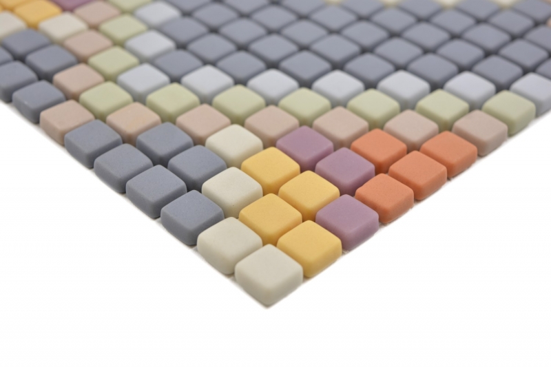 GLASS MOSAIC decor light gray matt mosaic tiles wall tile backsplash kitchen bathroom MOS140-RO4_f