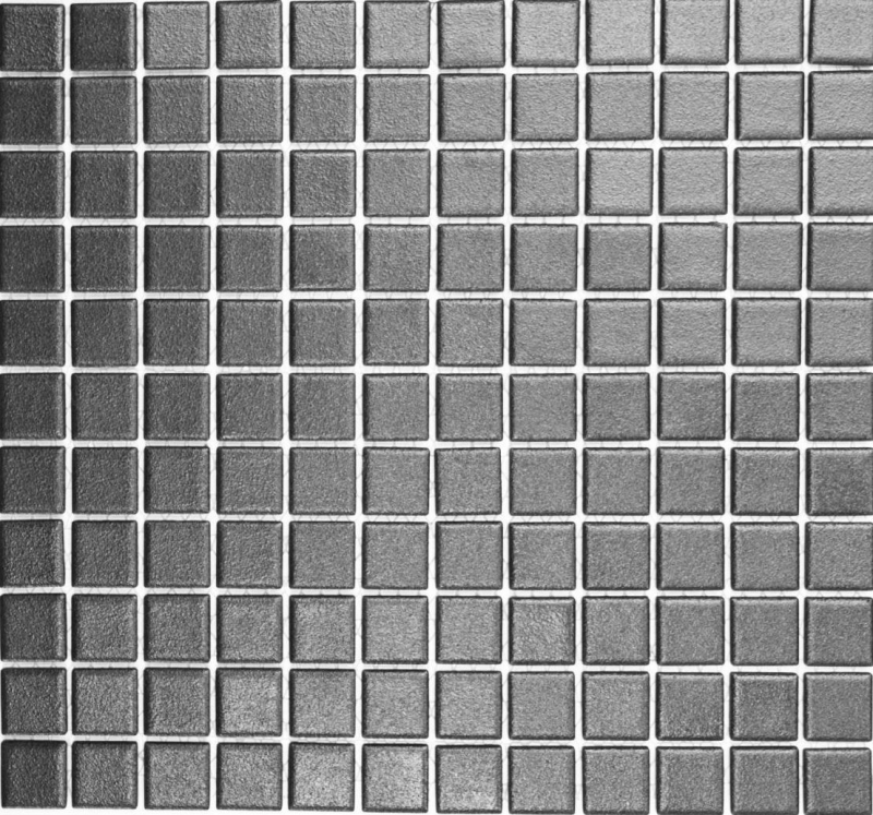 Mosaic tile SLIP-RESISTANT SHOWER POT SOFT BLACK MOS18-0311-R10_f