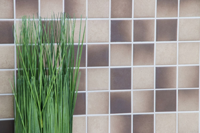 Mosaic tile ceramic BROWN BEIGE MIX SLIPPROOF SLIPPROOF kitchen splashback MOS16-1211-R10_f