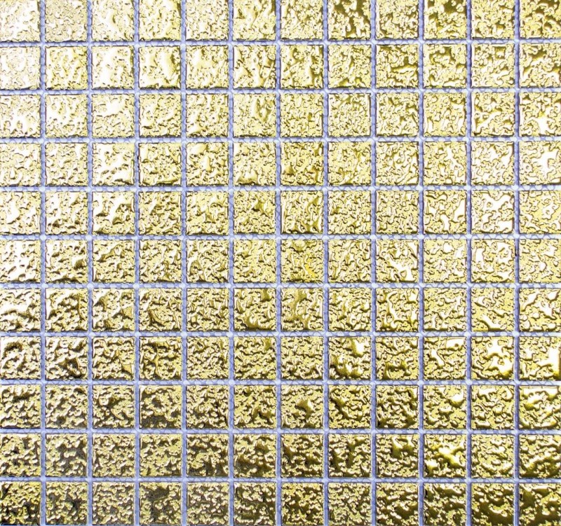 Mosaikfliese Keramikmosaik GOLD struktur Wand Fliesenspiegel Küche MOS18-0707_f