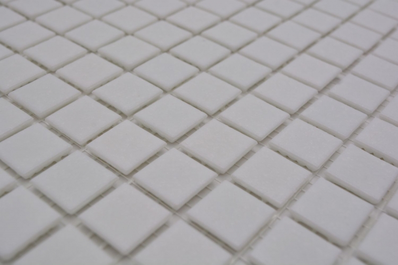 Mosaic tiles glass white mosaic tile wall tile backsplash kitchen bathroom MOS50-0101_f