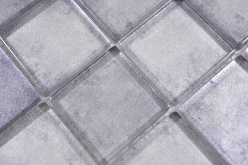 Glass mosaic mix gray mosaic tile wall tile backsplash kitchen bathroom - MOS88-0020_f