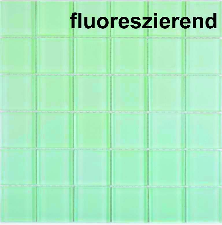Mosaïque de verre vert fluorescent Carreau de mur carrelage cuisine salle de bain - MOS88-1005_f