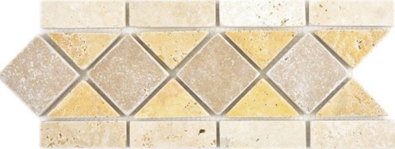 Travertino pietra naturale bordo noce oro chiaro beige parete pavimento doccia bagno cucina MOSBor-0266_f