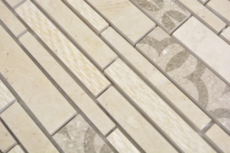 Composite marble/ceramic mix beige 2F mosaic tile wall tile backsplash kitchen bathroom MOS180-A0127B_f