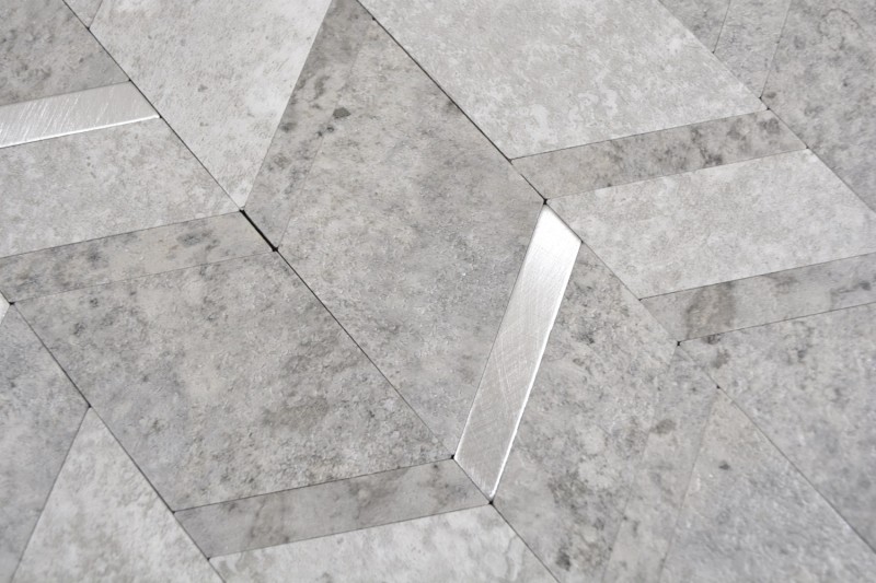 Arrow vinyl stone look cement gray silver light self-adhesive MOS200-2CLG_f
