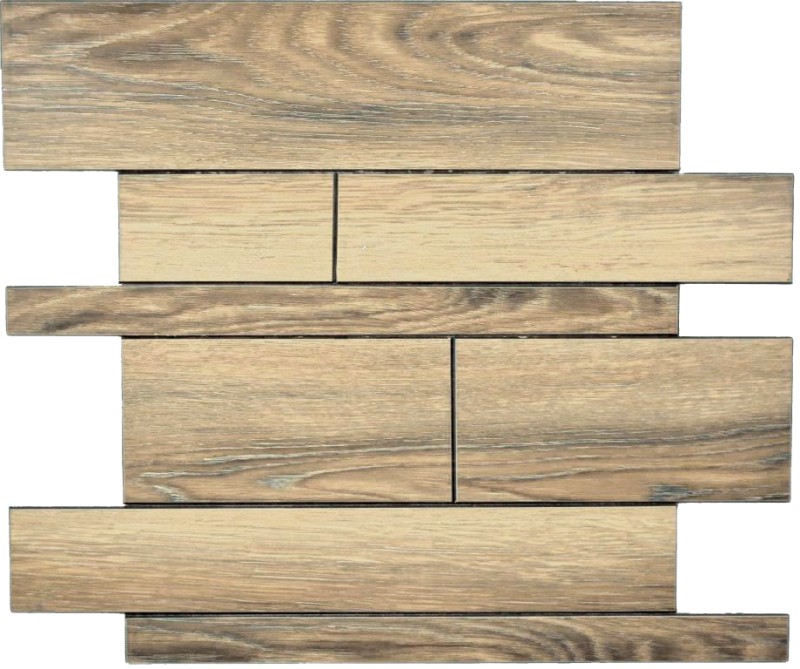 Wall panels self-adhesive wood look brown kitchen splashback tile back MOS200-51WBL_f