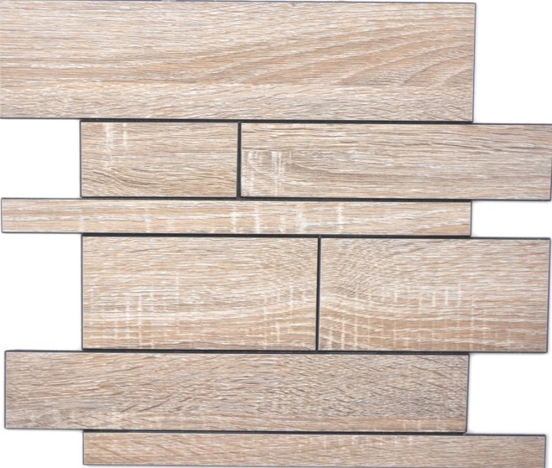 Wall panels self-adhesive wood look brown gray kitchen splashback tile back MOS200-57WGS_f