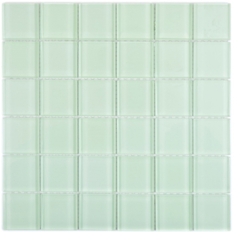 Mosaico di vetro dipinto a mano verde fluorescente piastrelle di mosaico muro backsplash cucina bagno - MOS88-1005_m