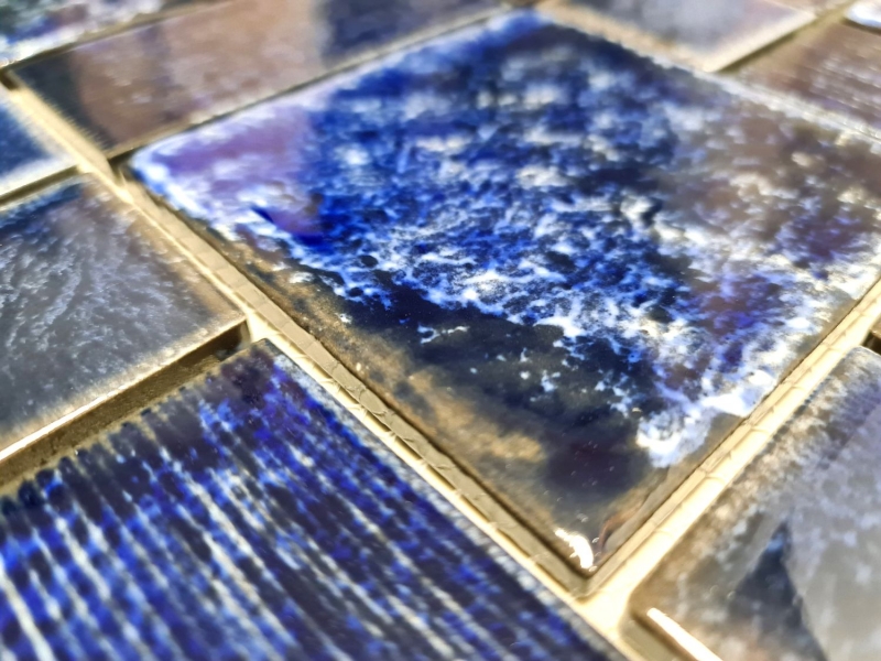 Mosaic tile ceramic mosaic combination blue glossy bathroom shower wall MOS13-KAS2_f