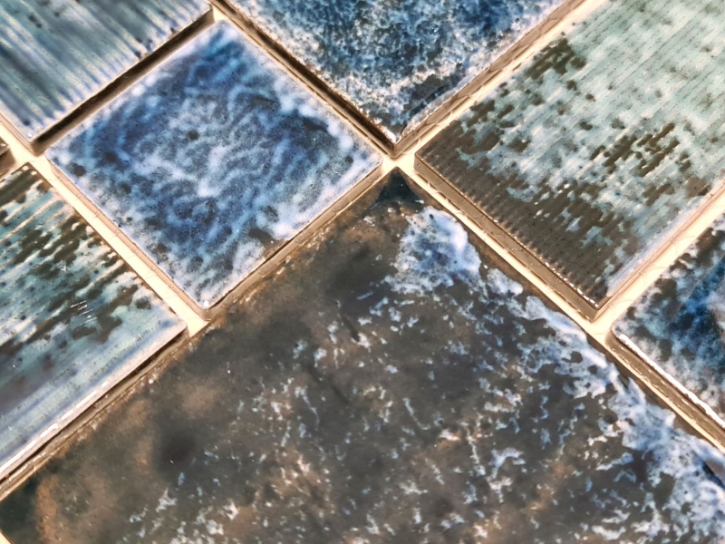 Mosaikfliese Keramik Mosaik Kombi grün glänzend Bad Kücehnrückwand MOS13-KAS4_f