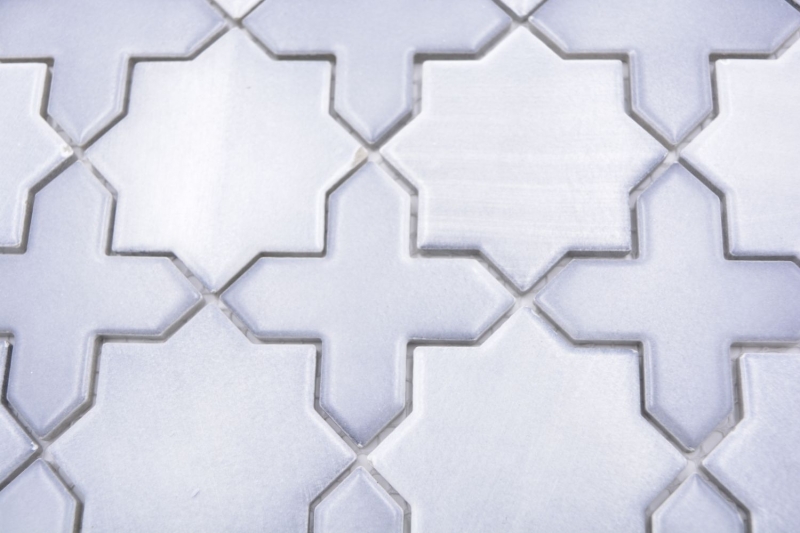 Piastrella di mosaico ceramica combinazione di piastrelle grigio opaco backsplash cucina MOS13-SXS05_f