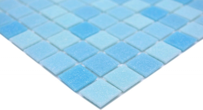 Glasmosaik Mosaikfliesen hellblau Poolmosaik Schwimmbadmosaik MOS210-PA331