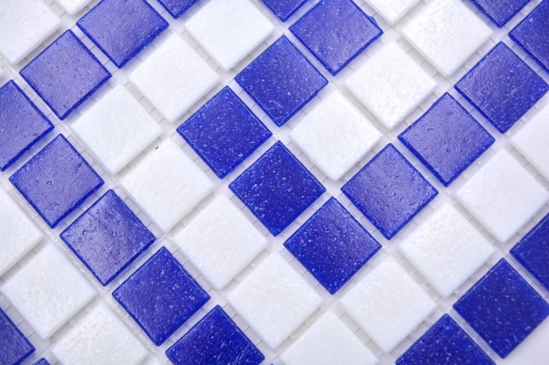 Border swimming pool mosaic pool mosaic white dark blue MOSMB-BO16P
