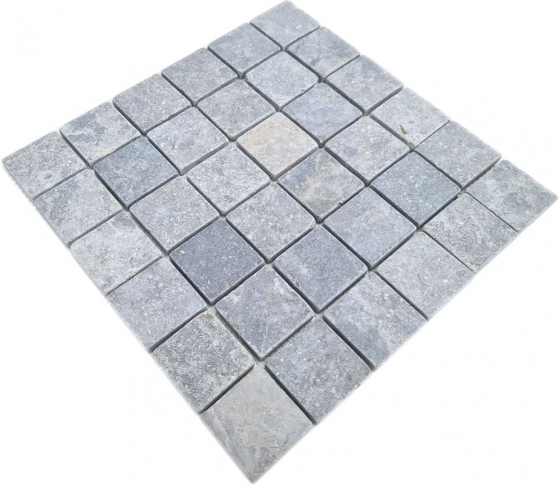 Marble mosaic tile light gray anthracite kitchen wall shower wall floor wall tile - MOS40-T48LG