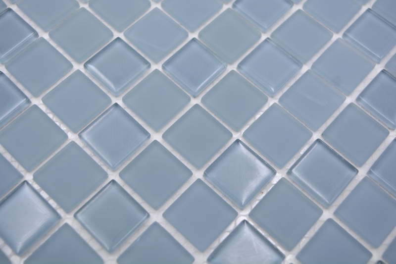 Mosaikfliese Selbstklebende Mosaike Crystal mix grau matt Fliesenspiegel Küche MOS200-4C18