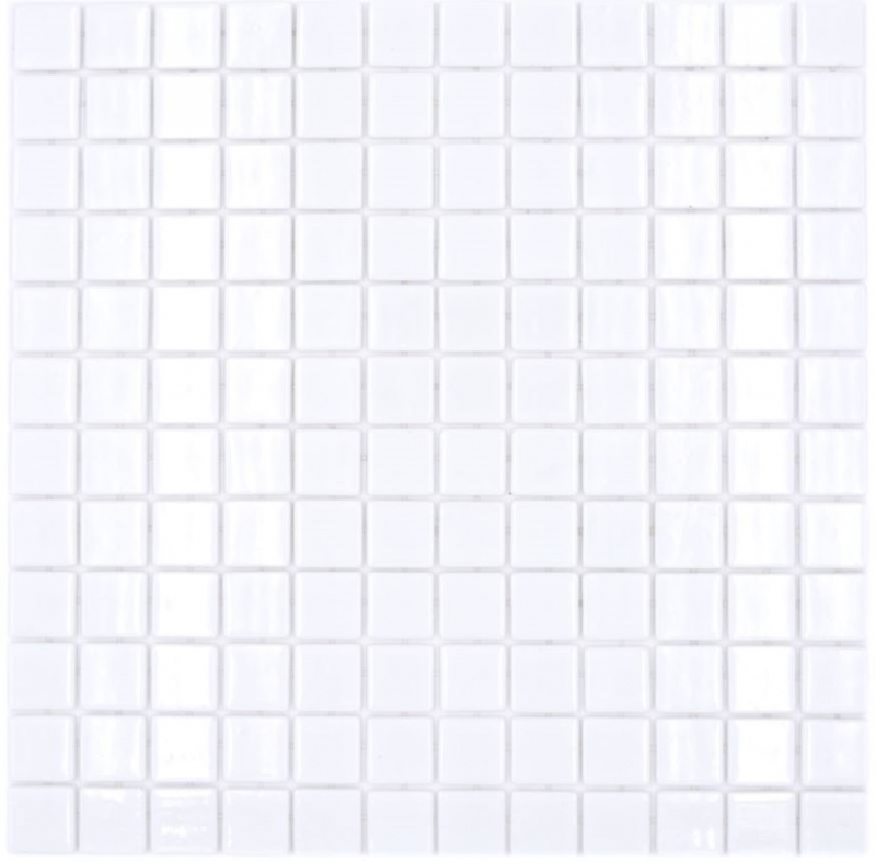 Mosaikfliese Poolmosaik Schwimmbadmosaik weiss Badezimmer Duschtasse MOS220-100T