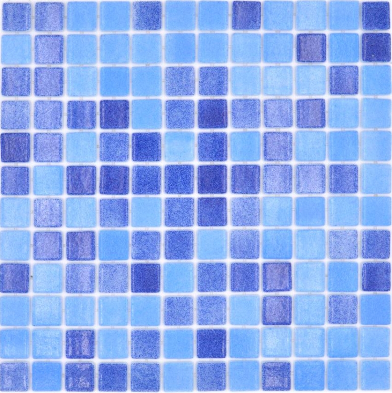 Carreau de mosaïque Mosaïque de piscine bleu mix antislip antidérapant MOS220-1158T
