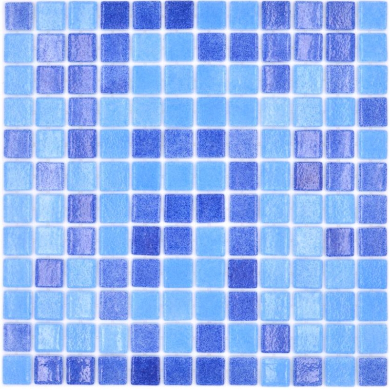 Mosaïque piscine Mosaïque piscine bleu mix salle de bain douche MOS220-1158U