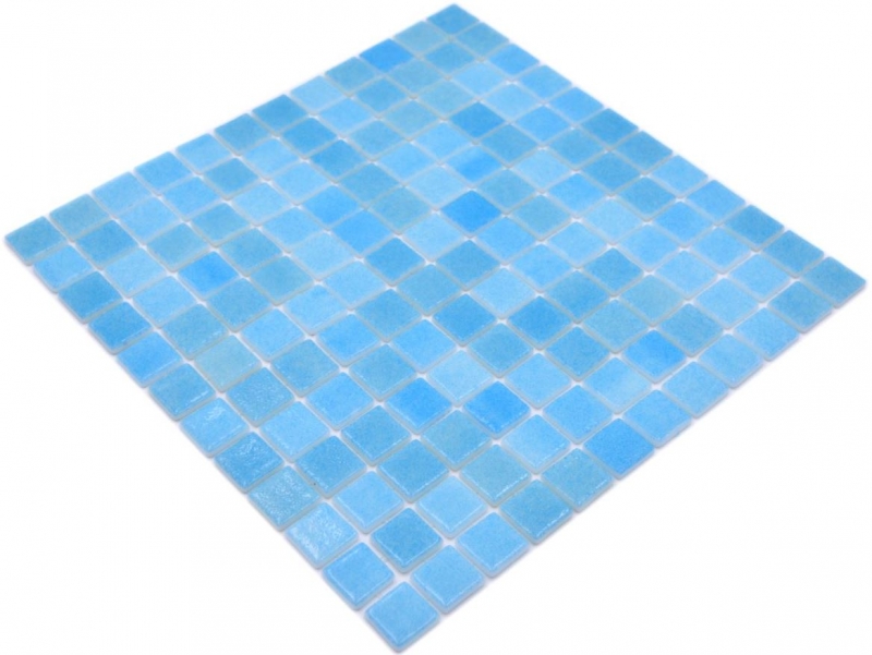 Mosaic tile Pool mosaic Swimming pool mosaic Ocean blue Bathroom shower MOS220-501R