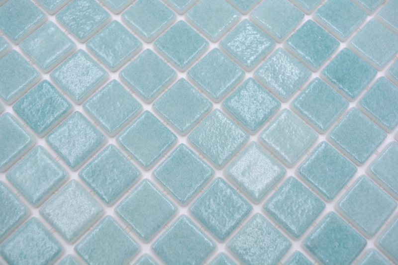 Mosaikfliese Poolmosaik Schwimmbadmosaik türkis grün antislip rutschsicher MOS220-503T