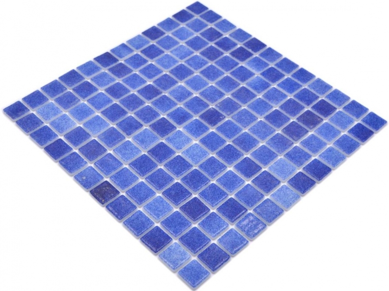 Mosaikfliese Poolmosaik Schwimmbadmosaik dunkelblau antislip rutschsicher MOS220-508A