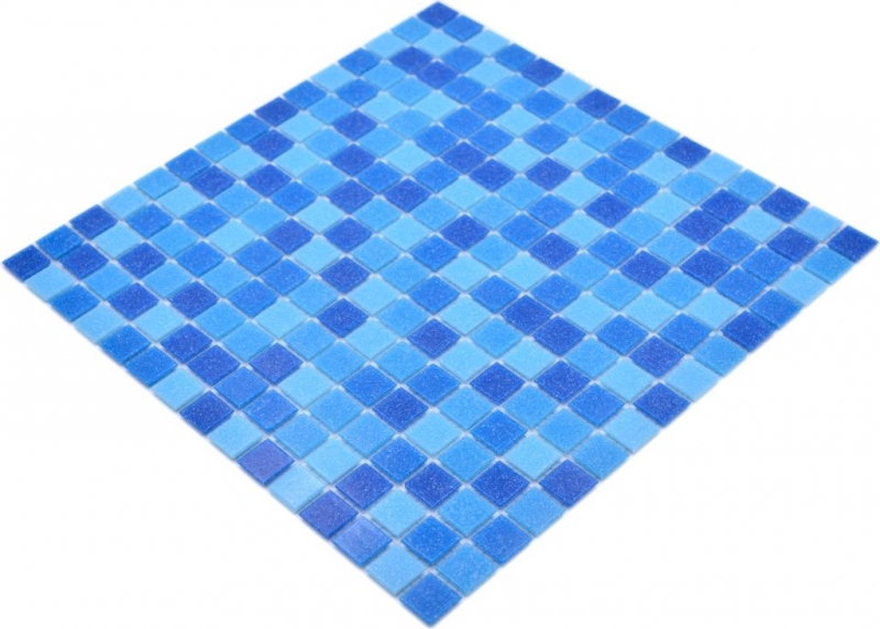 Mosaico di tessere di vetro Classic Mix vetro mix blu 4F mosaico di carta per piscina MOS210-PA335_f