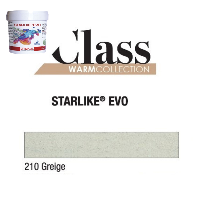 Litokol STARLIKE EVO 210 GREIGE crema III adesivo in resina epossidica per giunti secchio da 5 kg