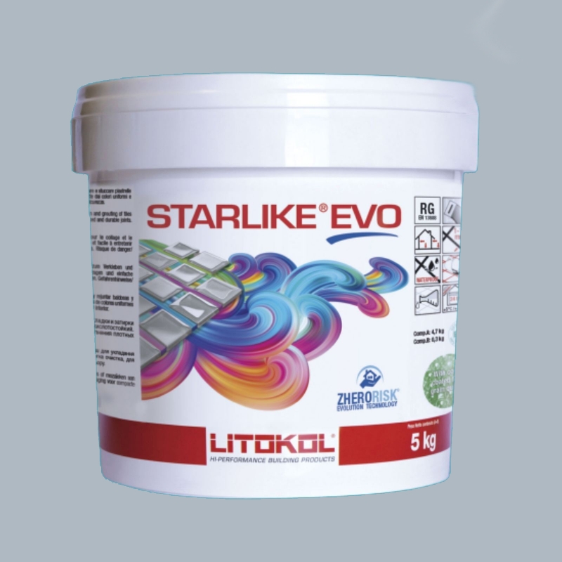 Litokol STARLIKE EVO 310 AZZURRO POLVERE azzurro II Adesivo in resina epossidica per giunti secchio da 5 kg