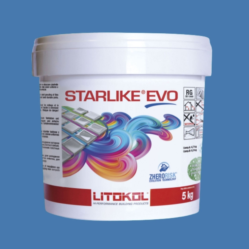Litokol STARLIKE EVO 330 BLU AVIO blu I Giunto adesivo in resina epossidica secchio da 5 kg